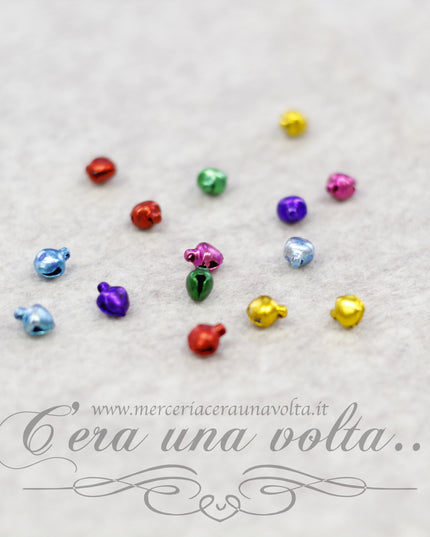 Campanelle natalizie colorate  set 15 pz