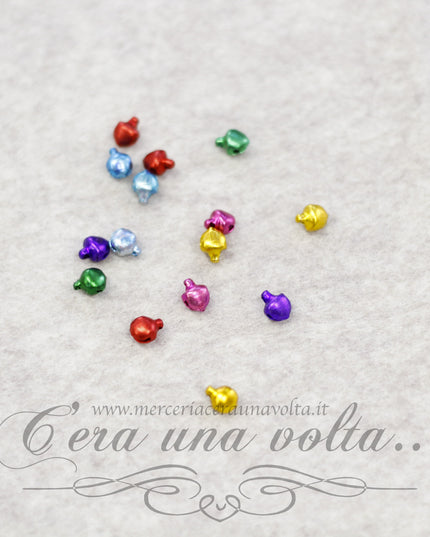 Campanelle natalizie colorate  set 15 pz