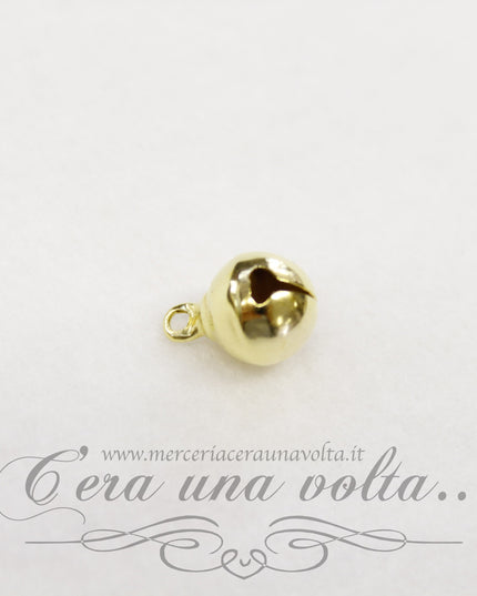 Campanelle natalizie dorate  set 15 pz