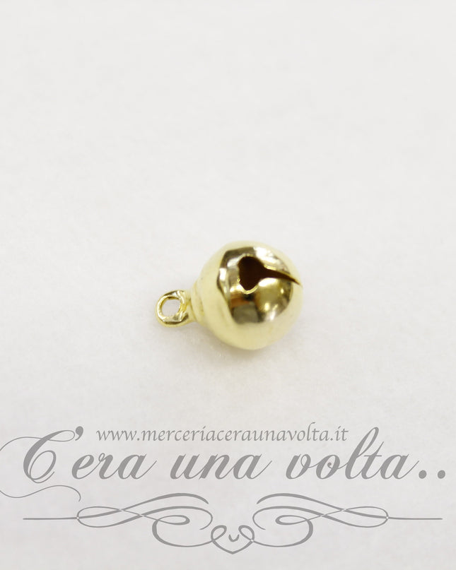 Campanelle natalizie dorate  set 15 pz