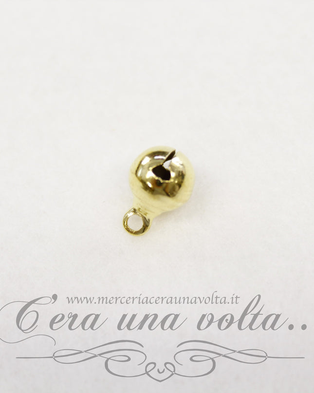 Campanelle natalizie dorate  set 15 pz