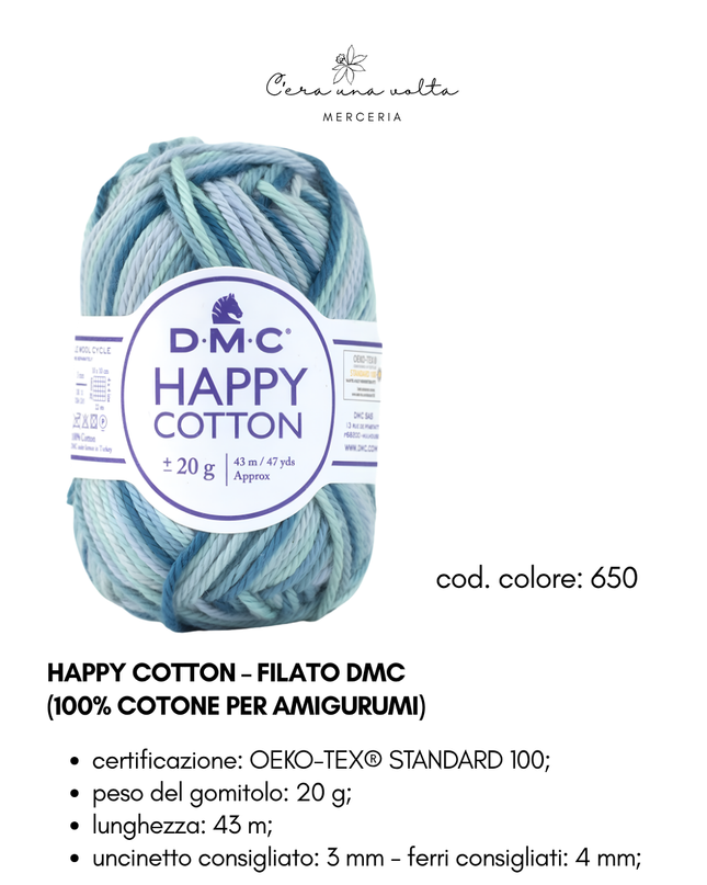 DMC Happy Cotton – Filato 100% cotone per amigurumi