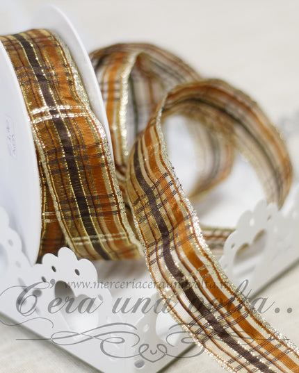 Nastro in organza scozzese