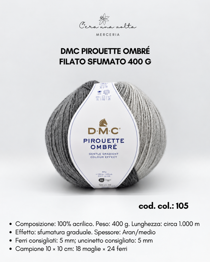 DMC Pirouette Ombré – Filato Sfumato 400 g