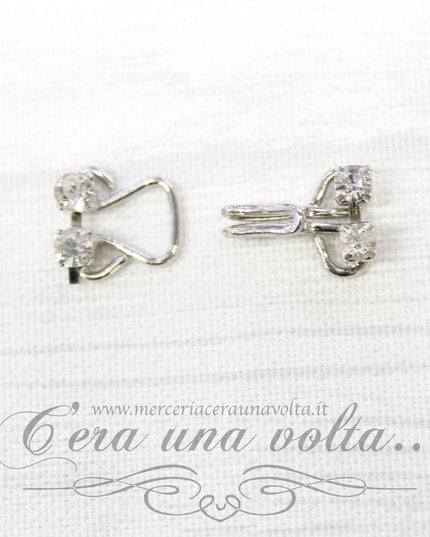 Ganci per abbigliamento con strass