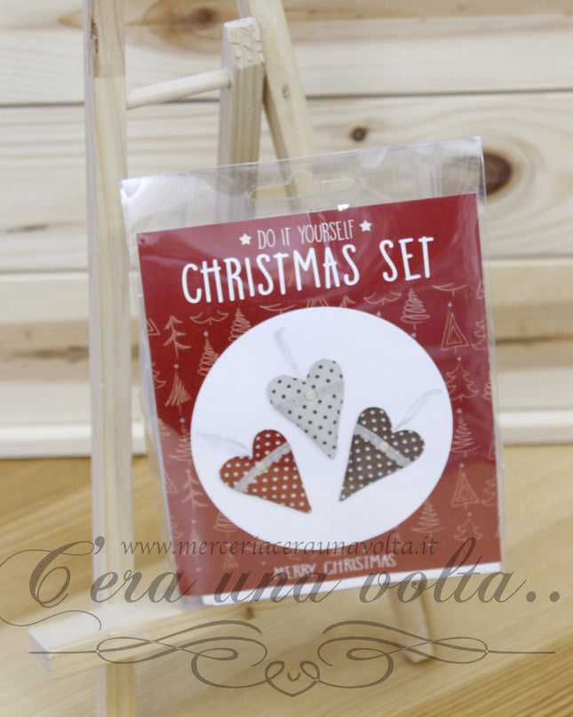Kit in stoffa cuori