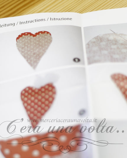 Kit in stoffa cuori