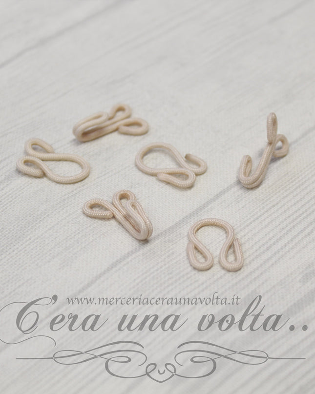 6 Pz Agganciature rivestite piccole