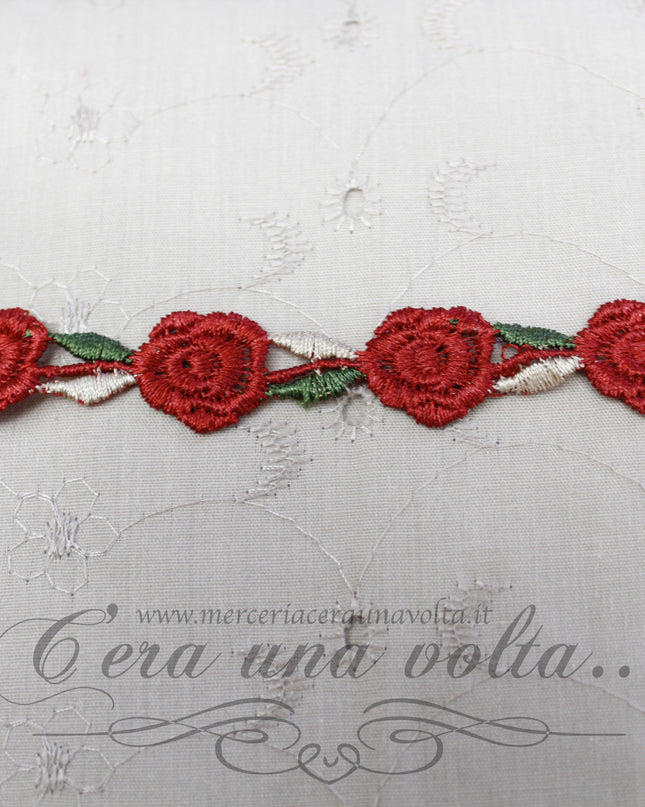Passamaneria Rose Rosse