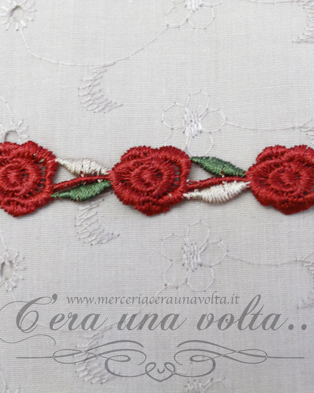 Passamaneria Rose Rosse