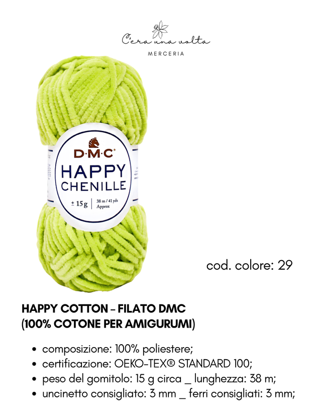 DMC Happy Chenille – Filato per amigurumi