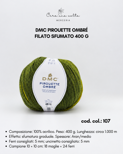 DMC Pirouette Ombré – Filato Sfumato 400 g