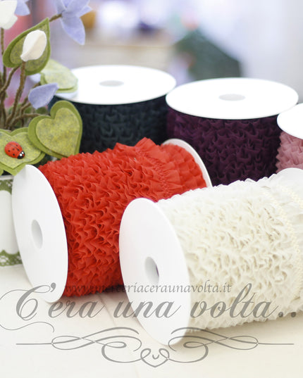 Passamaneria tramezzo in organza elasticizzata