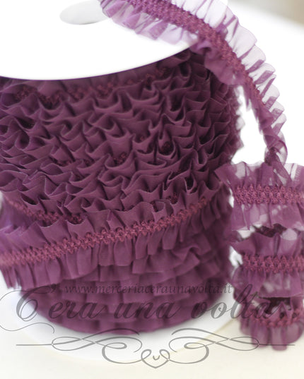 Passamaneria tramezzo in organza elasticizzata