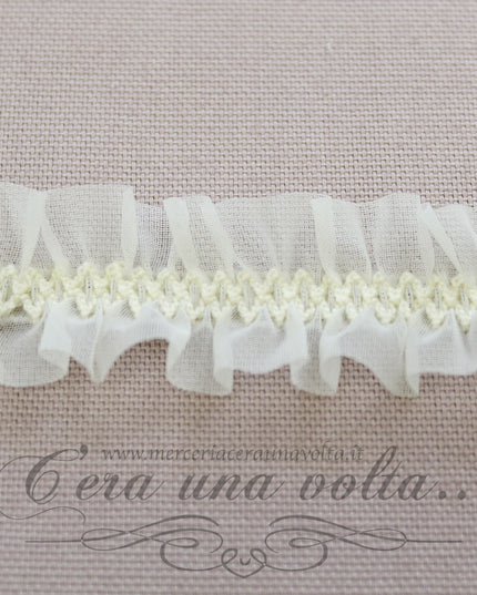 Passamaneria tramezzo in organza elasticizzata
