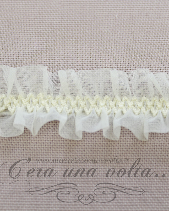 Passamaneria tramezzo in organza elasticizzata