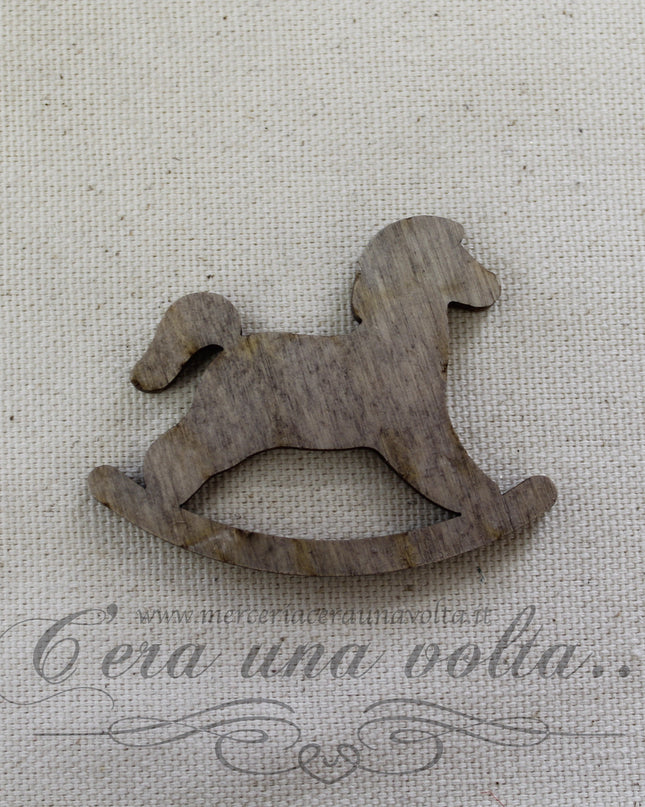 Cavallo a dondolo in legno