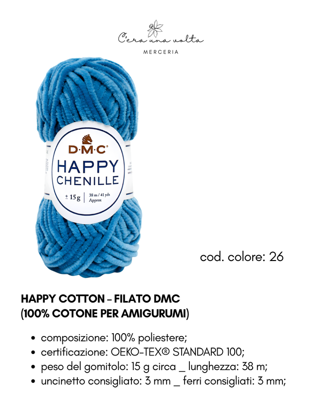 DMC Happy Chenille – Filato per amigurumi