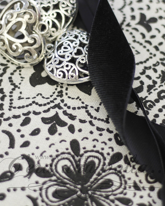 Tessuto stampa cachemire Nero