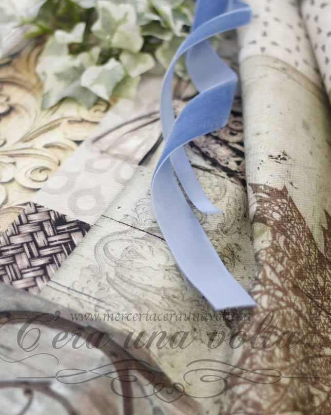 Cm 70 x 47 Scampolo Stoffa Stampata Vittoriana