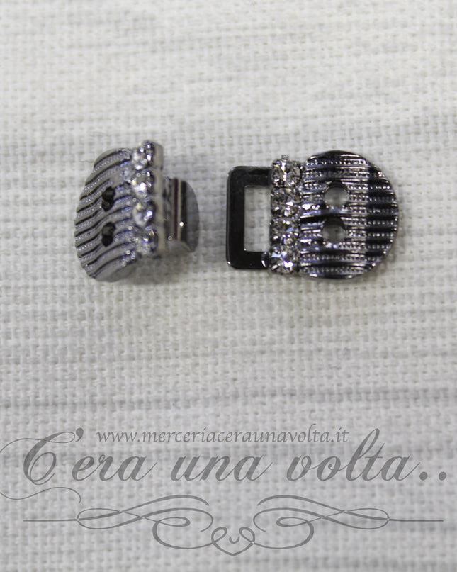 Ganci per abbigliamento con 8 micro strass