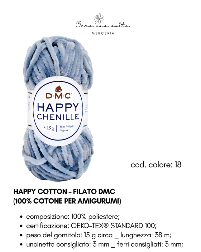 DMC Happy Chenille – Filato per amigurumi