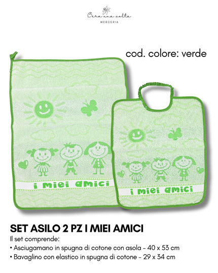 Set asilo 2 pz I miei amici