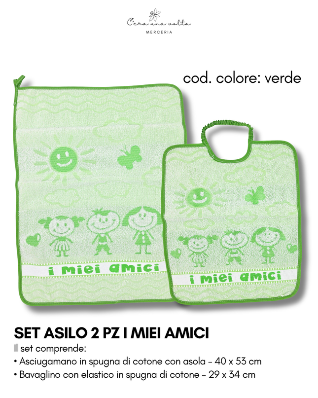 Set asilo 2 pz I miei amici