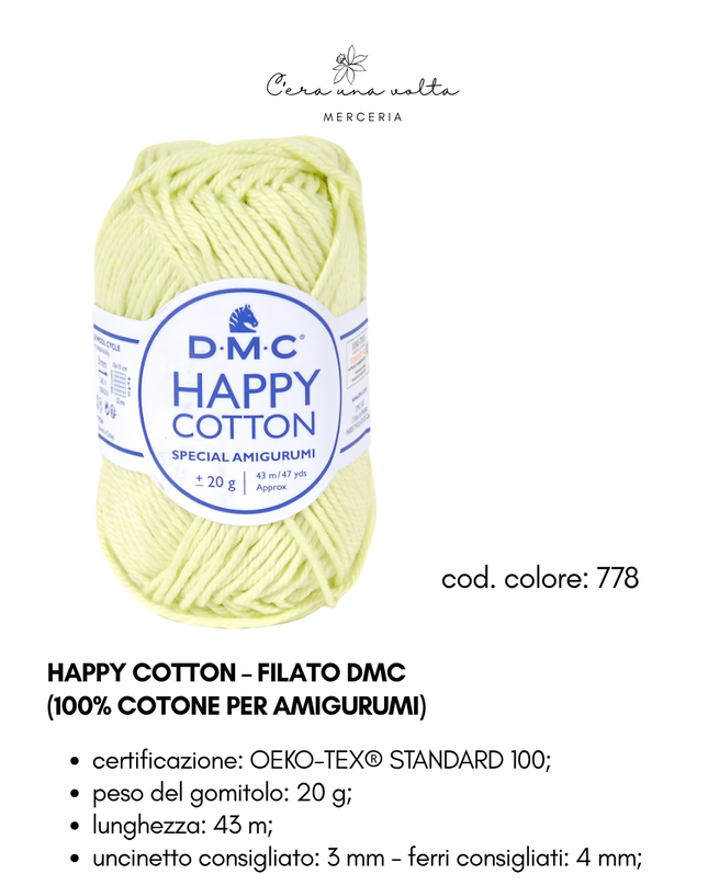 DMC Happy Cotton – Filato 100% cotone per amigurumi