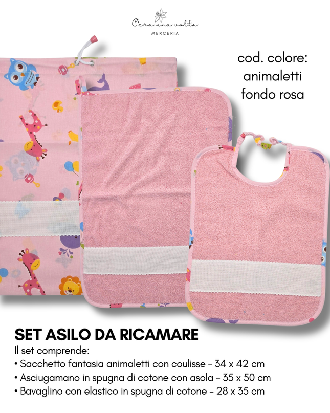 Set asilo fantasia da ricamo