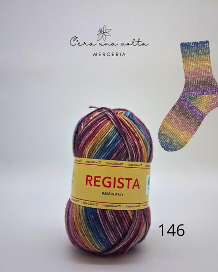 Lana REGISTA filato calze 6 capi