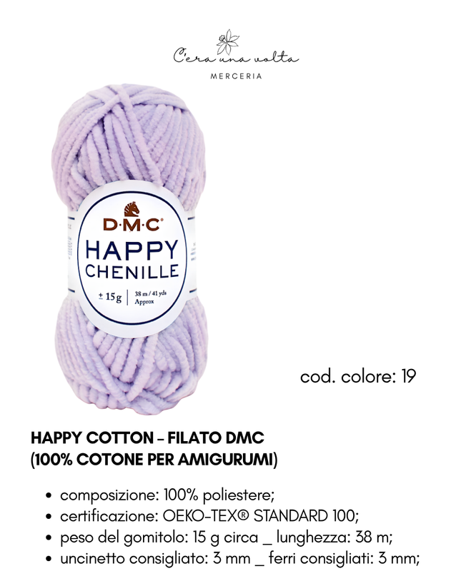 DMC Happy Chenille – Filato per amigurumi