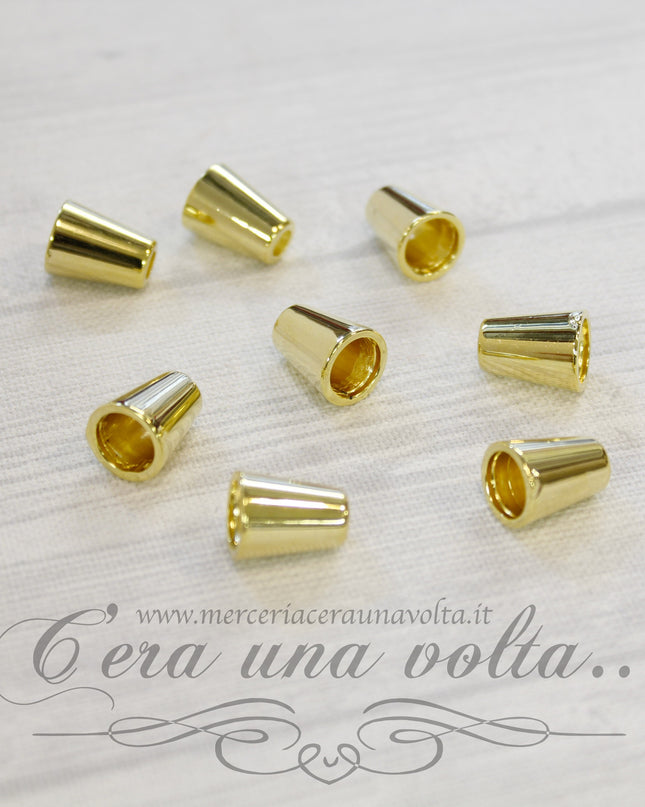 Coppette terminali copri nodo Oro