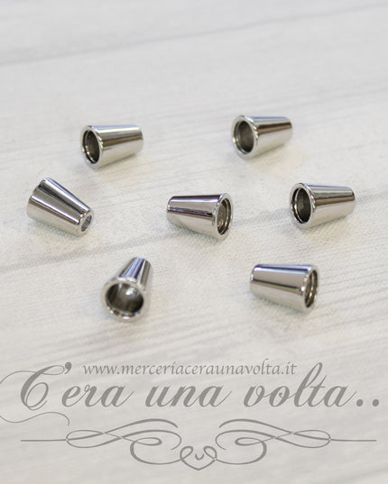 Coppette terminali copri nodo Argento
