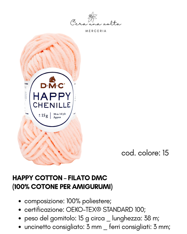 DMC Happy Chenille – Filato per amigurumi