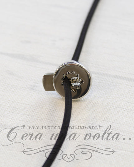 Ferma coulisse a molla 1foro in metallo