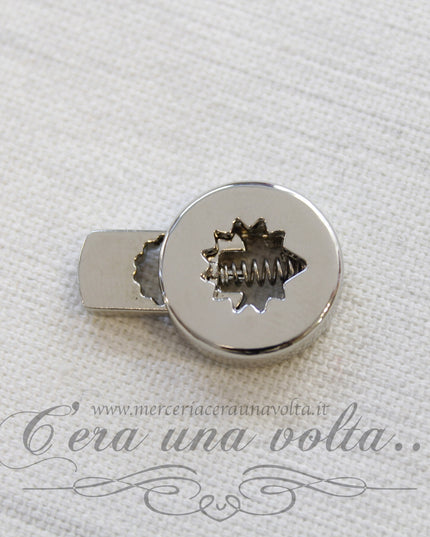 Ferma coulisse a molla 1foro in metallo