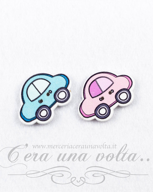 Bottoni in legno automobile