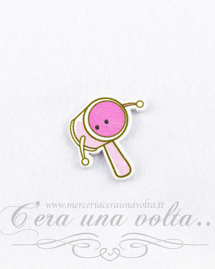 Bottoni in legno tamburello