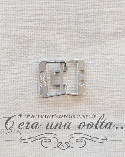 Ganci per abbigliamento Rettangolari Argento