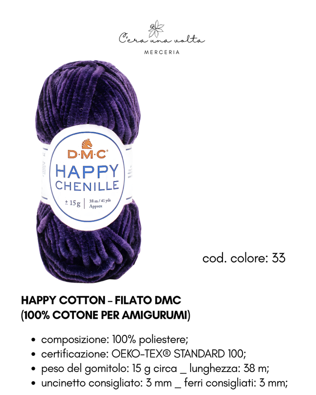 DMC Happy Chenille – Filato per amigurumi