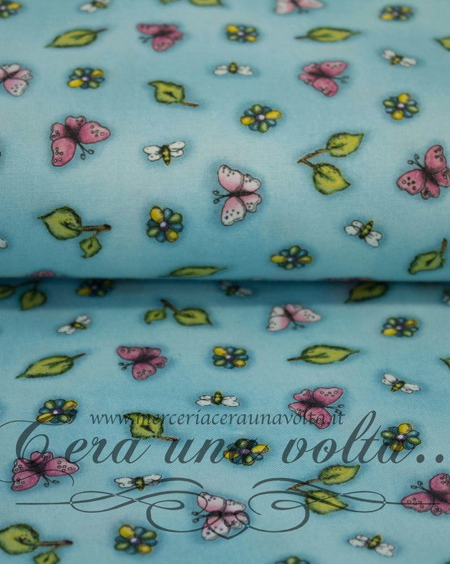 Tessuto Provenzale Turquoise