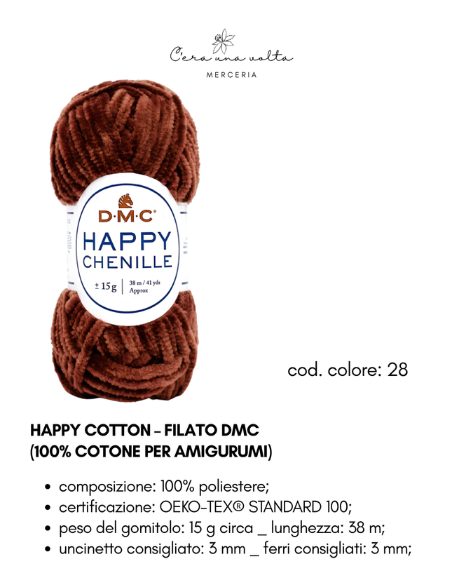 DMC Happy Chenille – Filato per amigurumi
