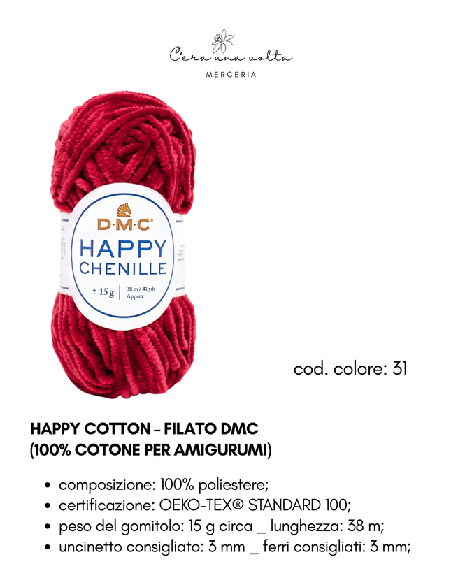DMC Happy Chenille – Filato per amigurumi