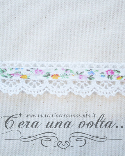 Pizzo merletto in cotone colorato