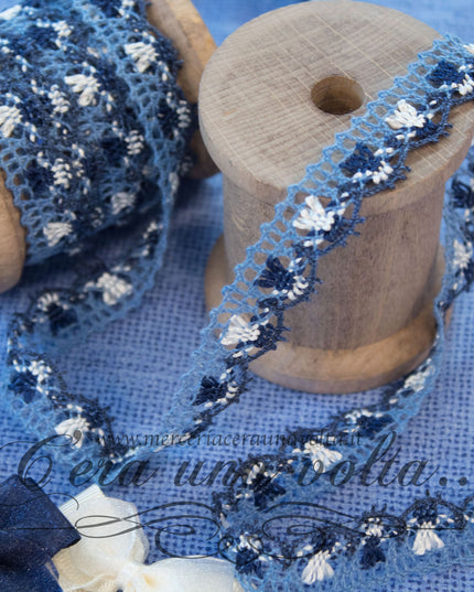 Merletto Tombolo Blu