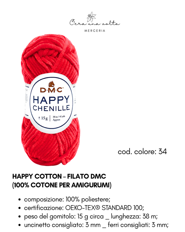 DMC Happy Chenille – Filato per amigurumi