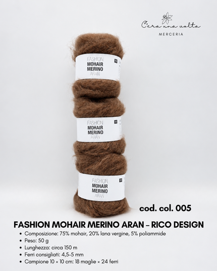 Fashion Mohair Merino Aran – Rico Design