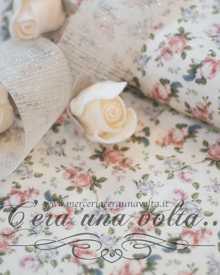 Tessuto Provenzale Rose Vintage