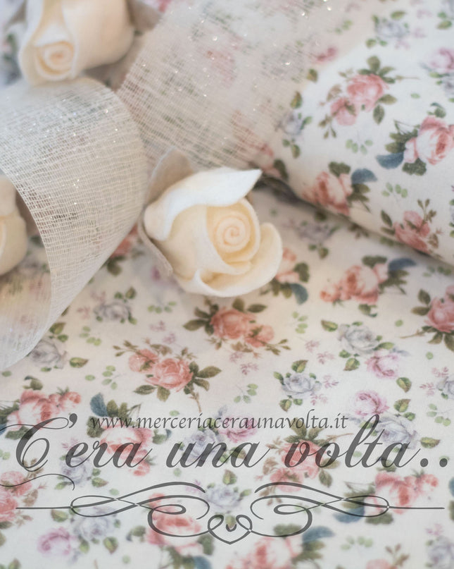 Tessuto Provenzale Rose Vintage